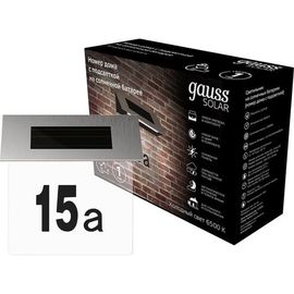 Номер дома на солнечной батарее GAUSS LED Solar, 6500K, 1/12 GS091 