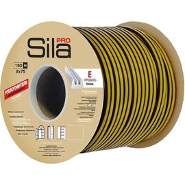 Самоклеящийся уплотнитель Sila Home Е 150 м, 9х4 мм, белый 40CX 