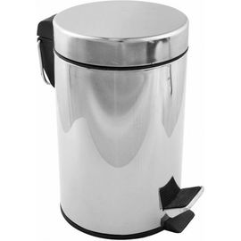 Ведро для мусора Fora с педалью хром, 5л H102 