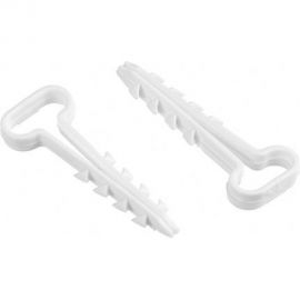 Дюбель-хомут DM PLAST 6-14 для плоского кабеля, белый, 100 шт dx6-14dm 