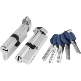 Цилиндровый механизм с вертушкой PUNTO Z402/80 mm 40+10+30 CP хром 5 кл. 36179 