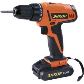 Аккумуляторная дрель-шуруповерт Энкор ДША-2 14.4ЭР/10Л 50024 