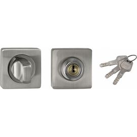 Завёртка с ключом RENZ никель матовый/никель блестящий INBK-K 02 SN/NP 