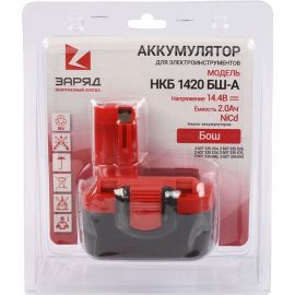 Аккумулятор для шуруповертов Бош (14.4В, 2.0Ач, NiCd) в блистере НКБ 1420 БШ-A Заряд 6117110 