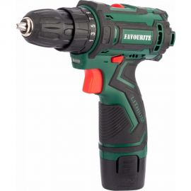 Аккумуляторная дрель-шуруповерт FAVOURITE + набор оснастки DC 1202 PROMO SET 