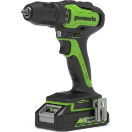 Аккумуляторная дрель-шуруповерт GreenWorks GD24DD35K2 3704007UA 