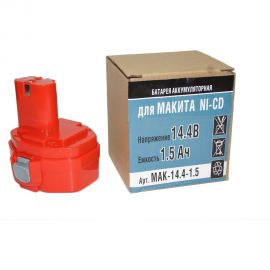 Аккумулятор Ni-CD (14.4V, 1.5 AН) для Makitа 6281DWPE P.I.T. Mak-14,4-1,5 