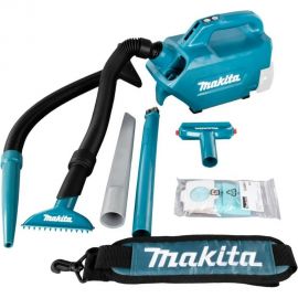 Пылесос Makita аккумулятор 18В, Li-ion, 1400л\м, 5.4 кПа,0.33\0.5л,1.8-2.2 кг., 3-x скоростной DCL184Z 