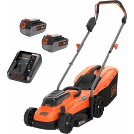 Black+Decker Газонокосилка колесная аккумуляторная 36В, совместима с аккумуляторной BCMW33184L2-QW 