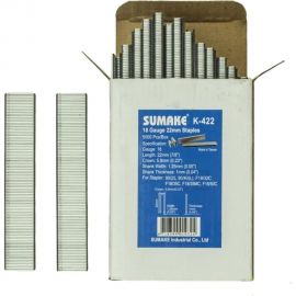 Скоба (22 мм) 5000 шт для пневмостеплеров 90/25, 90/40 Sumake K-422 