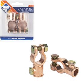 Аккумуляторные клеммы Nova Bright в блистере ВТ 10 - 2шт. 47305 