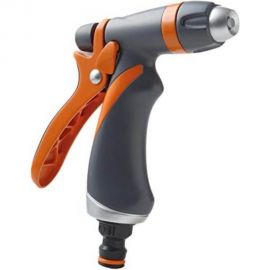 Металлический пистолет-распылитель с прорезиненным корпусом и регулируемым алюминиевым соплом GF 5547 