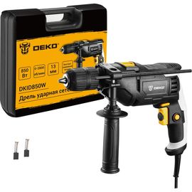 DEKO Дрель ударная сетевая DKID850W в кейсе с быстрозажимным патроном DEKO (3638) 063-4326 