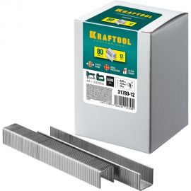 Закаленные скобы для степлера Kraftool тип 80 12 мм 5000 шт. 31780-12 