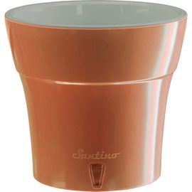 Горшок SANTINO ДАЛИ 2.1 л, 16.5х15 см, персик/серый 058318 