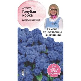 Семена ОКТЯБРИНА ГАНИЧКИНА Агератум Голубая норка 0.1 г 120661 