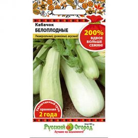 Семена РУССКИЙ ОГОРОД Кабачок Белоплодные 4 г 414018 