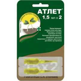 Препарат для предотвращения перерастания рассады Зеленая Аптека Садовода Атлет 2х15 мл 4601976001815 