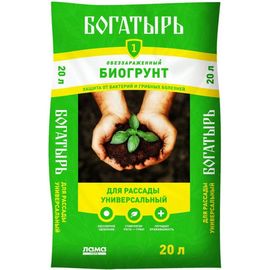 Биогрунт Богатырь Для рассады универсальный 20 л 001-GR-BR-006552-3 