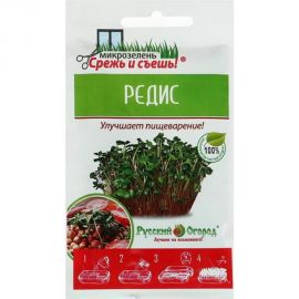 Семена РУССКИЙ ОГОРОД Микрозелень Редис мини 10 г 473230 