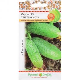 Семена РУССКИЙ ОГОРОД Огурец Три Танкиста F1 10 шт. 301553 