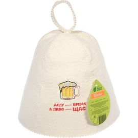 Шапка Банные штучки Делу - время, а пиво - щас, войлок 100% 41113 