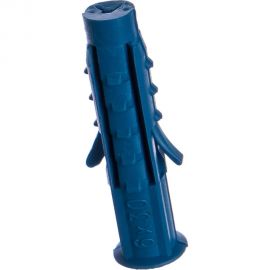 Распорный дюбель Чапай 6х30 шипы+усы, полипропилен 30шт - пакет Tech-Krep 111128 