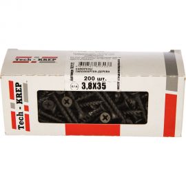 Саморез Tech-Krep ШСГД 3,8х35 200 шт, коробка с окном 102122 