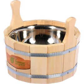 Ушат с нержавеющей вставкой Банные штучки 6.5 л 33216 