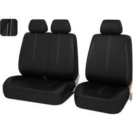 Чехлы PSV Imperial Next TRANSIT Черный отстрочка белая экокожа 124783 