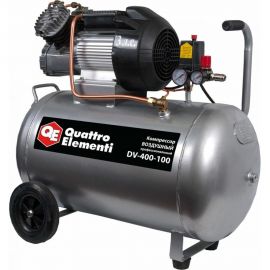 Масляный поршневой компрессор QUATTRO ELEMENTI DV-400-100 771-718 