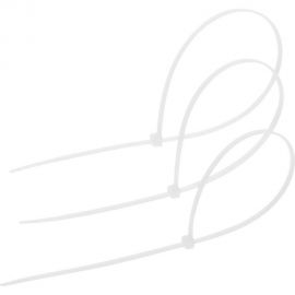 Нейлоновый хомут TUNDRA krep для стяжки, 3.6х300 мм, белый, в упаковке 100 шт. 1112935 