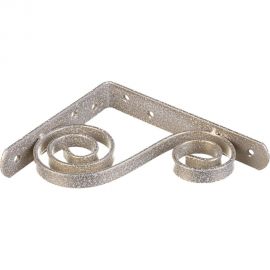 Фигурный кронштейн Домарт 150х125 мод.5 белый антик 171027 