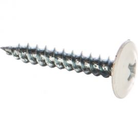 Саморезы с прессшайбой по листовому металлу до 0,9 мм Зубр RAL-9003, PH2 4,2х25 мм 400шт 300191-42-025-9003 