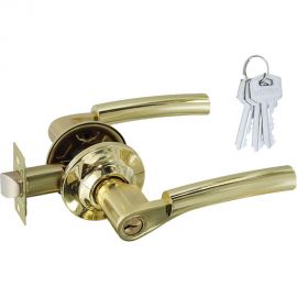 Ручка-защелка НОРА-М золото АА-01 ключ/фикс. 5699 