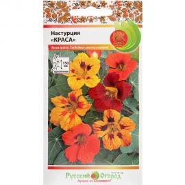 Семена РУССКИЙ ОГОРОД Цветы Настурция Краса ампельная, смесь 1.5 г 703192 