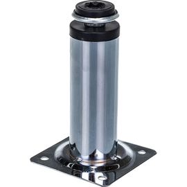 Ножка Tech-Krep D30х100 мм, круглая, метал, регулируемая, хром - накладка 127479 