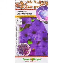 Семена РУССКИЙ ОГОРОД Цветы Петуния Ультрафиолет F1 ампельная 6 шт. 763246 