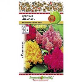 Семена РУССКИЙ ОГОРОД Цветы Целозия Пампас 0.3 г 703542 
