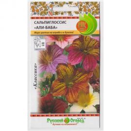 Семена РУССКИЙ ОГОРОД Цветы Сальпиглоссис Али-Баба 0.1 г 703362 