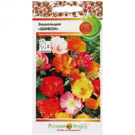 Семена РУССКИЙ ОГОРОД Цветы Эшшольция Шифон, смесь 0.1 г 703626 
