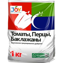 Комплексное гранулированное удобрение JOY ТОМАТЫ, ПЕРЦЫ, БАКЛАЖАНЫ 1 кг 4607043131027 