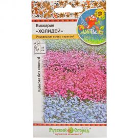 Семена РУССКИЙ ОГОРОД Цветы Вискария Холидей, смесь СР 0.1 г 702051 