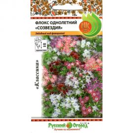 Семена РУССКИЙ ОГОРОД Цветы Флокс однолетний Созвездия, смесь 0.2 г 703500 