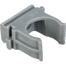 Крепеж клипса для труб MasterProf диам. 16 мм серая 50 шт ЭТ.120518 