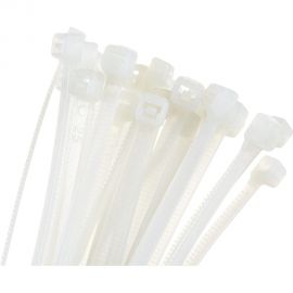 Ленточная хомут-стяжка Gigant 3,6х300 белый, 100 шт G/1/18 