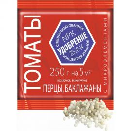 Удобрение для томатов, перцев, баклажан с микроэлементами АГРОУСПЕХ 0.25 кг 51780 