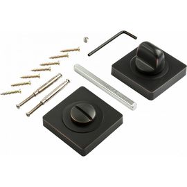 Квадрантная завертка к ручкам РЕНЦ черная бронза с патиной BK 02 BIG ABB 