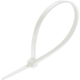 Нейлоновые хомуты Ultima 3.6х300 мм, белые, 100 шт, пакет 152005. 
