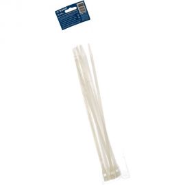 Кабельные стяжки ЗУБР КОБРА белые, с плоским замком, 7.6 х 370 мм, 10 штук, нейлоновые 30930-76-370 